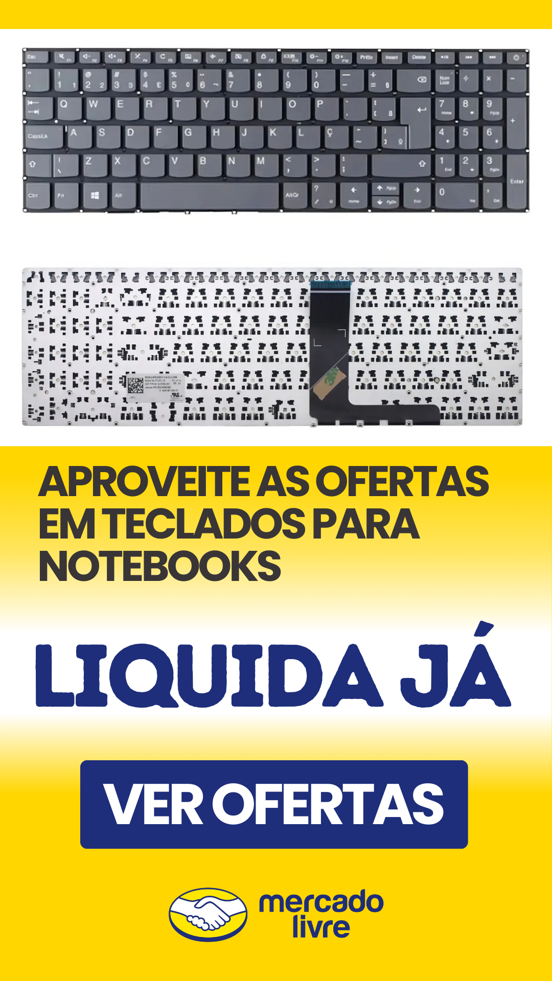 Ofertas em Teclados no Mercado Livre
